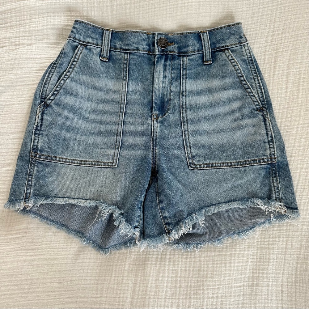 Aerie High waist Elastic Back Shorts XS
